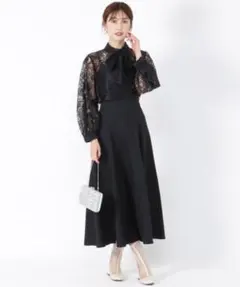And Couture レースプルオーバー＋フレアキャミキャミワンピースのサムネイル