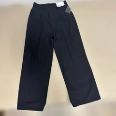 【新品　タグ付き】ユニクロ　タックワイドパンツ　L 黒