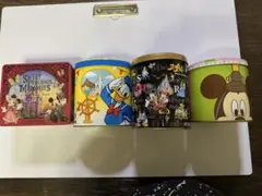 空缶　東京ディズニーリゾートなど　空き缶　お菓子缶　4点セット
