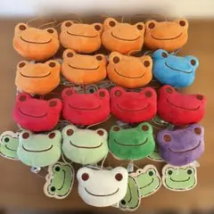 かえるのピクルス　もちもちフェイスマスコット　20個セット　まとめ売り　タグ付き