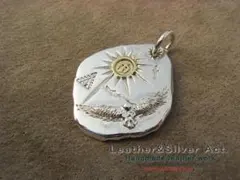 イーグルペンダントトップ　ハンドメイドシルバーネックレス　イーグルネックレス