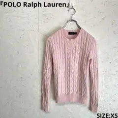 【Polo Ralph Lauren】コットンケーブルニット　クルーネック　XS