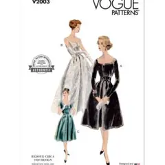 Vogue Patterns V2003 1959年 ドレスとペチコート 型紙