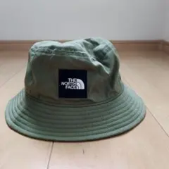 ノースフェイス キッズ ハット KMサイズ カーキ あご紐付 NNJ02503
