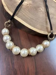 結婚式　2次会 卒業式　パール調チョーカーネックレス