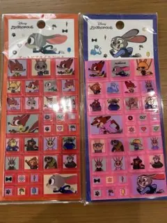 【値下げ】ディズニー ズートピア キャラクターシール 2セット