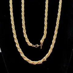美品★ MONET モネ ネックレス ロング ミックス チェーン ヴィンテージのサムネイル