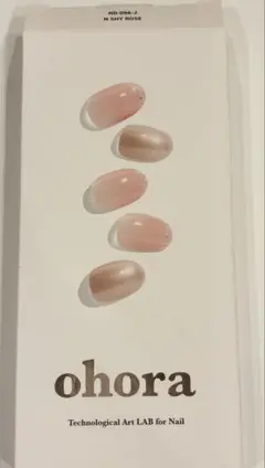 【即購入OK】ohora ネイルシール N Shy Rose：ND-054-J