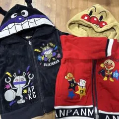 バイキンマン・アンパンマン フード付きパーカー