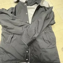 van jacket フード付きブラックジャケット