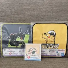ポケモン　一番くじ　タオルコレクション　フレークステッカー　3点セット