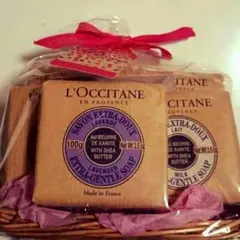 【再値下げ！！新品・未使用品】ロクシタンシアソープ５個セットプレゼント包装済み