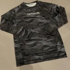 outdoor メンズ 長袖インナー Lサイズ カモフラ柄