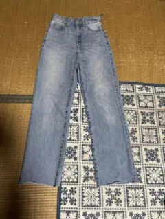 【JEANASIS】ライトブルー ワイドレッグデニム