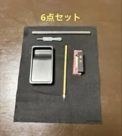習字セット ★6点 軽量硯 御墨 下敷き スポイト 文鎮 筆 ★