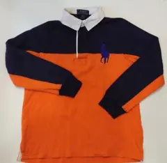 ポロ　ラルフローレン　ポロシャツ　POLO長袖　M (10-12)