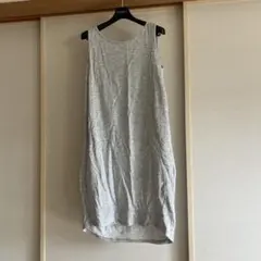 PLST 淡グレー　ミニワンピース