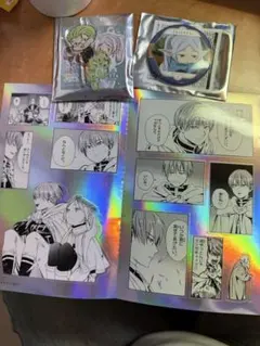 葬送のフリーレン　颜コレ缶バッジ　シールくじびき手紙　アクリルキーホルダー　3点