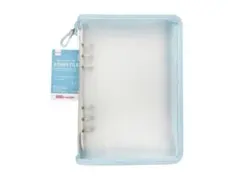 ダイソー ６リングファイル Ａ５ ブルー