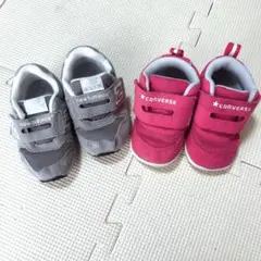 お値下げ　ニューバランスコンバース　ベビー靴　2足まとめ売り　12.5cm