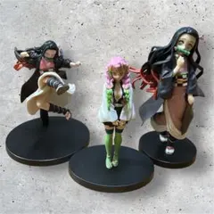 鬼滅の刃 甘露寺蜜璃 ねずこ 3体まとめ売り フィギュア