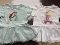 プティマイン 100 アリエル・ラプンツェル Tシャツ 100cm 2枚セット
