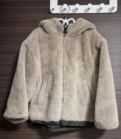 zara kids ふわふわもこもこファーパーカー　128cm