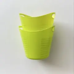 サナダ精巧株式会社｜バスケット・丸（3.1ℓ）｜2個セット｜Green