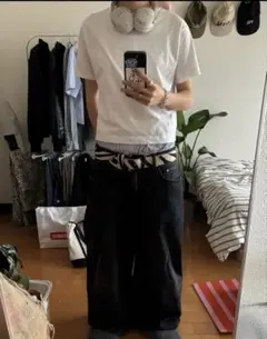 ゼブラ柄　ベルト　ノーブランド