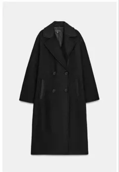 ZARA ソフトオーバーサイズコート XS ブラック