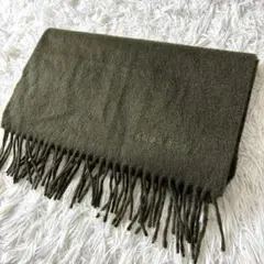 希少 バーバリー BURBERRY マフラー カシミヤ100％ ロゴ 刺繍