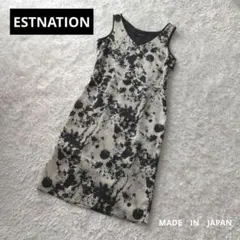 ☆ESTNATION☆ 総柄 ノースリーブワンピースのサムネイル