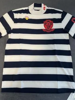 新品 パーリーゲイツ 半袖ハイネックカットソー ネイビー/ホワイト