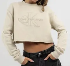 Calvin Klein Jeans カルバンクライン クロップドトレーナー