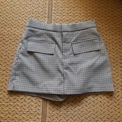 ZARA チェック柄 ショートパンツ XS キュロット