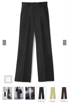 GRL センタープレスストレートパンツ[ai07]