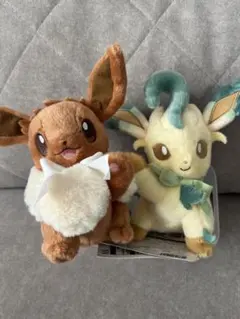 イーブイコレクション　ぬいぐるみセット　イーブイ　リーフィア　タグ付き