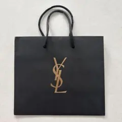 YSL ロゴ入り黒ショッパー袋