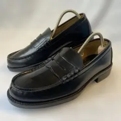 試着のみ ハルタ アーヴィン 黒 ローファー ゆったり 24.５EEE