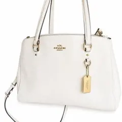 【訳ありキレイめ】COACH 2WAY ショルダーバッグ ホワイトのサムネイル