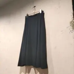 【SLOBE IENA】 フレアスカート ネイビー　スローブイエナ