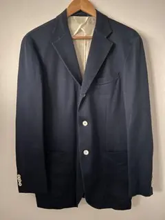 美品　ネイビー テーラードジャケット 4つボタン