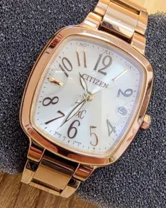 美品‼️完動＆新品電池　CITIZEN　xC スクエア　電波ソーラー