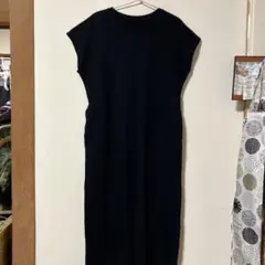 ブラック カットソーワンピース Mサイズ 半袖
