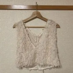 【ファーショートベスト／前後2way】Kastane