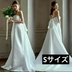 【即日発送】ドレスプロダクション サテン バックトレーンドレス　マーメイドドレス