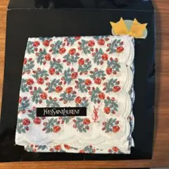 Yves Saint Laurent 花柄ハンカチ