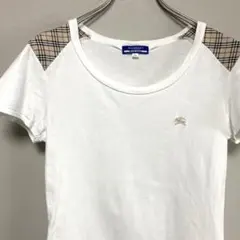 BURBERRY バーバリー ブルーレーベル Tシャツ 38 白 カットソー M