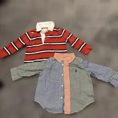 ラルフローレン　長袖シャツ・Tシャツ・ロンTセット　5枚　12m