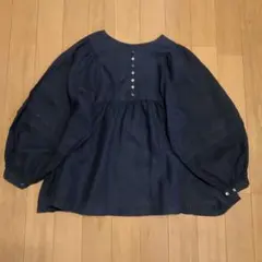 nest Robe リネンチュニック　黒のサムネイル